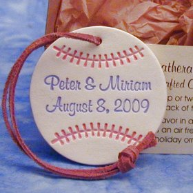 baseball wedding favors