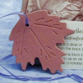 Fall Leaf ornament wedding favors