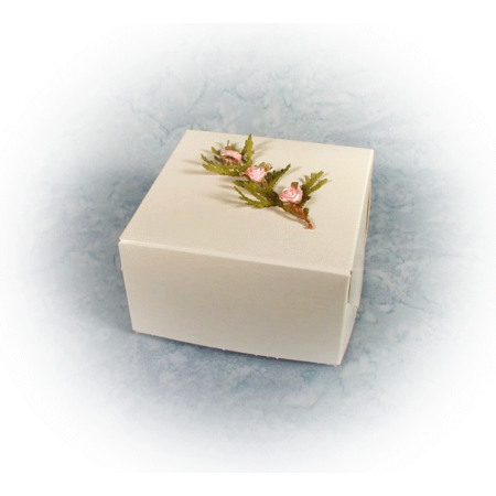 roses and cedar decorated gift boxes